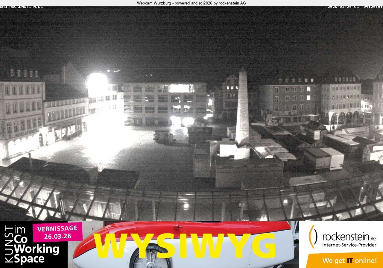 Archiv Foto Webcam Marktplatz Würzburg