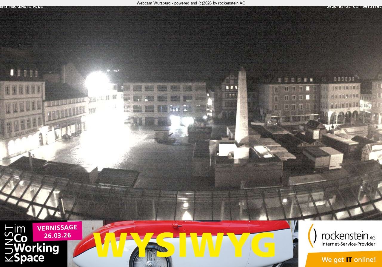 Archiv Foto Webcam Marktplatz Würzburg