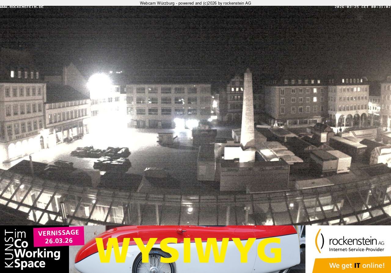 Archiv Foto Webcam Marktplatz Würzburg