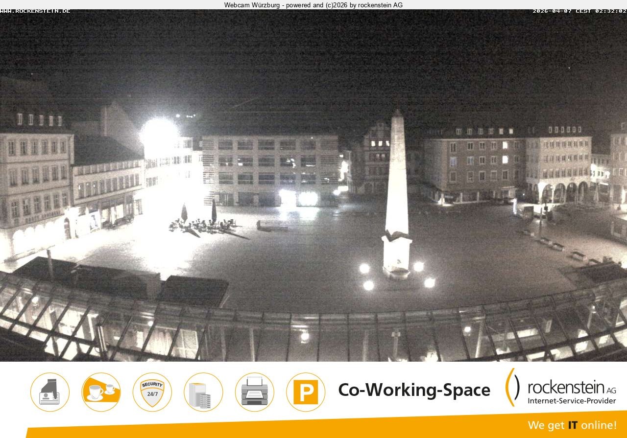 Archiv Foto Webcam Marktplatz Würzburg