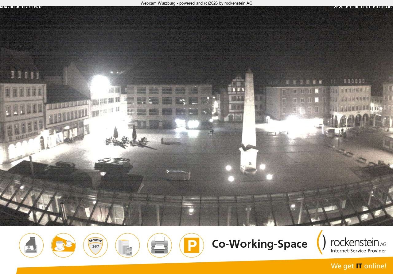 Archiv Foto Webcam Marktplatz Würzburg