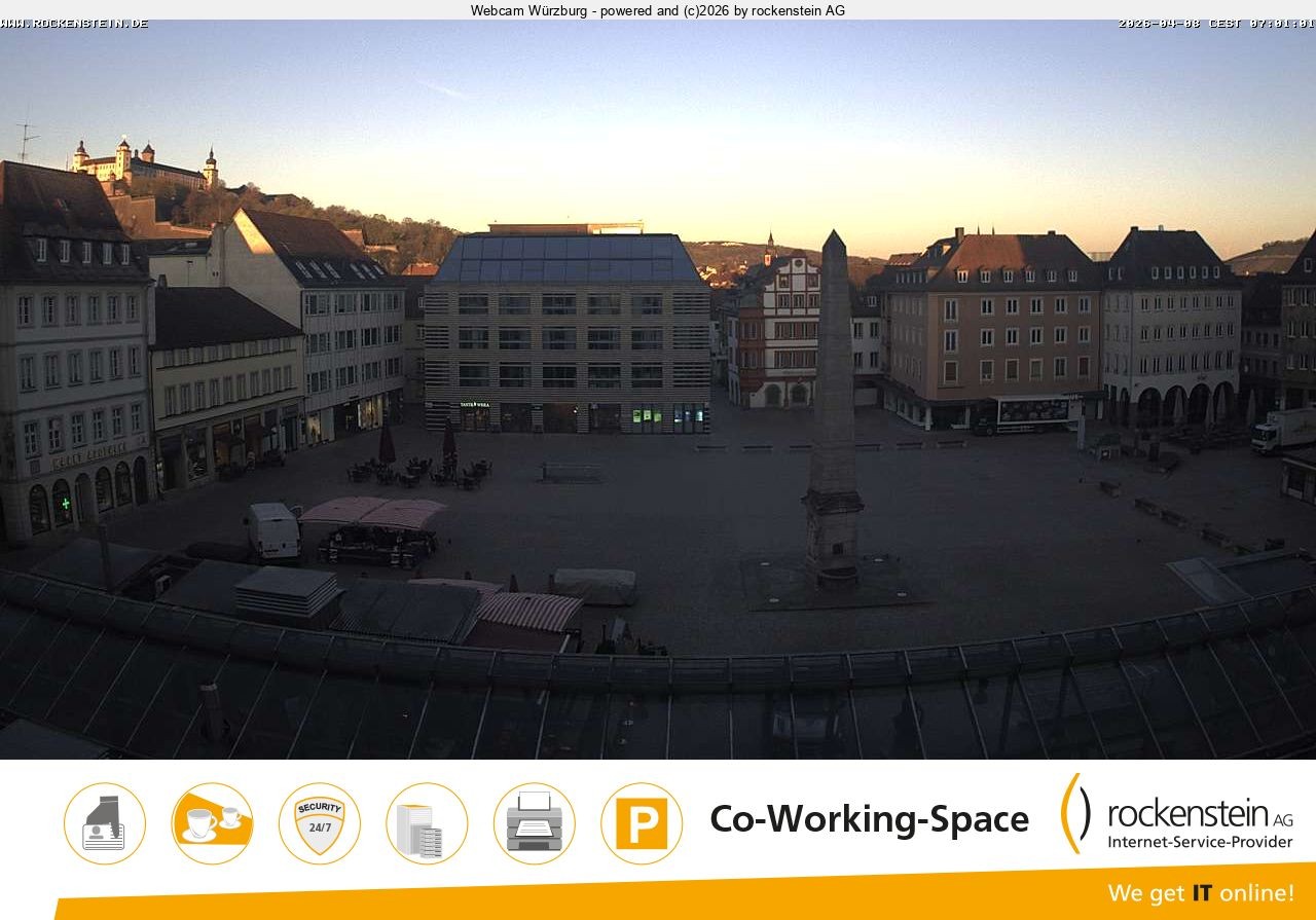 Archiv Foto Webcam Marktplatz Würzburg