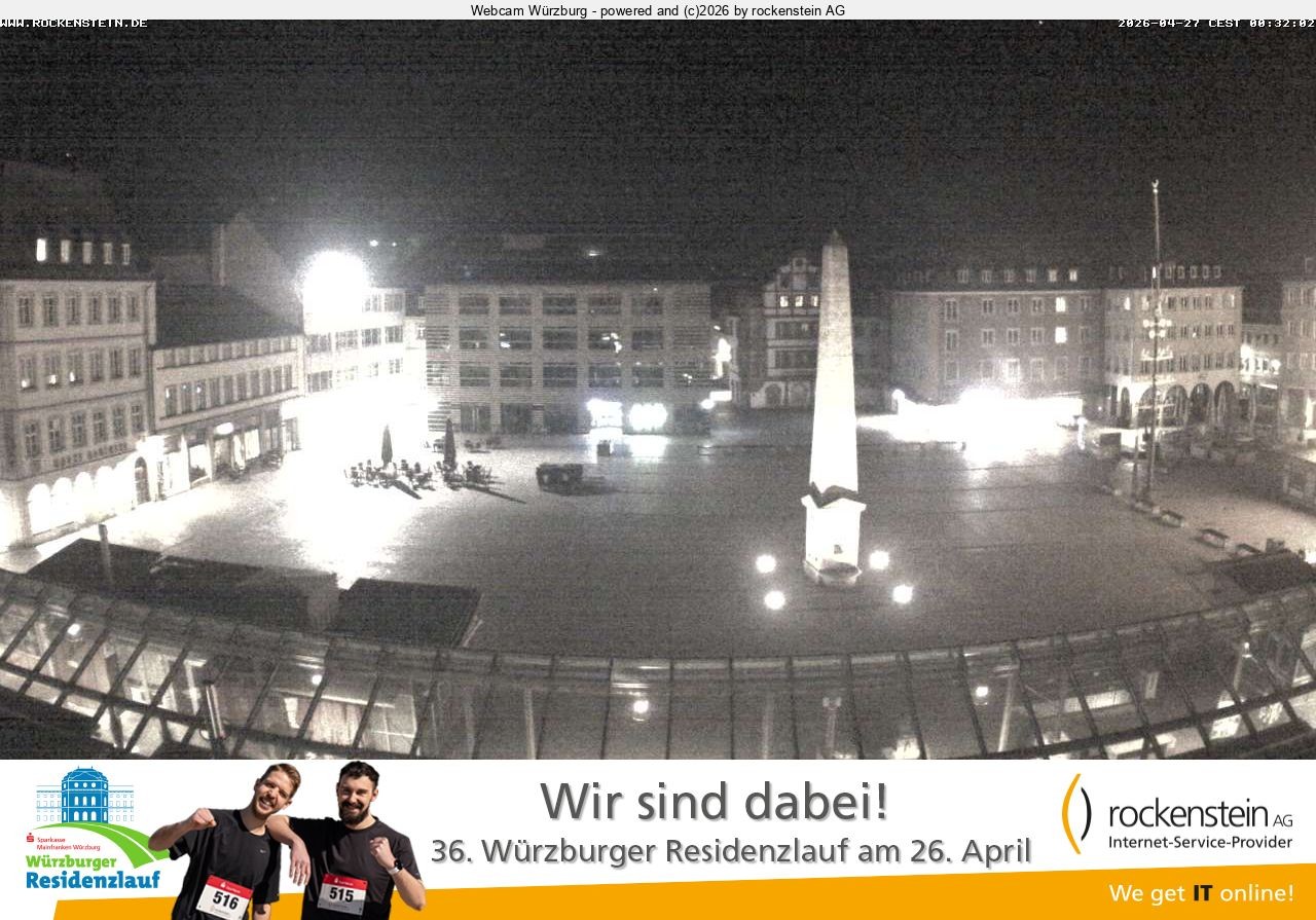 Archiv Foto Webcam Marktplatz Würzburg