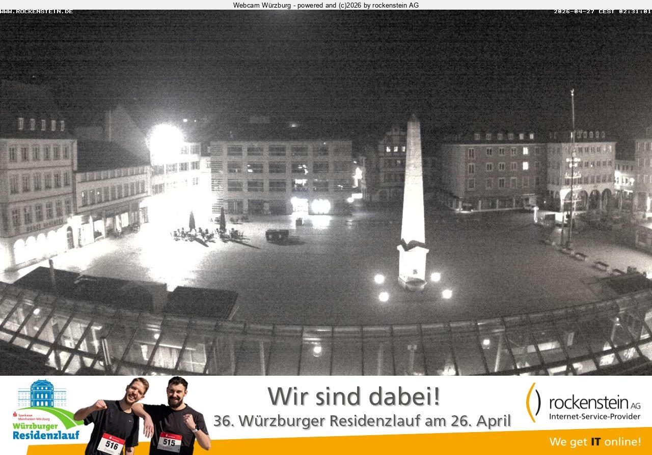 Archiv Foto Webcam Marktplatz Würzburg
