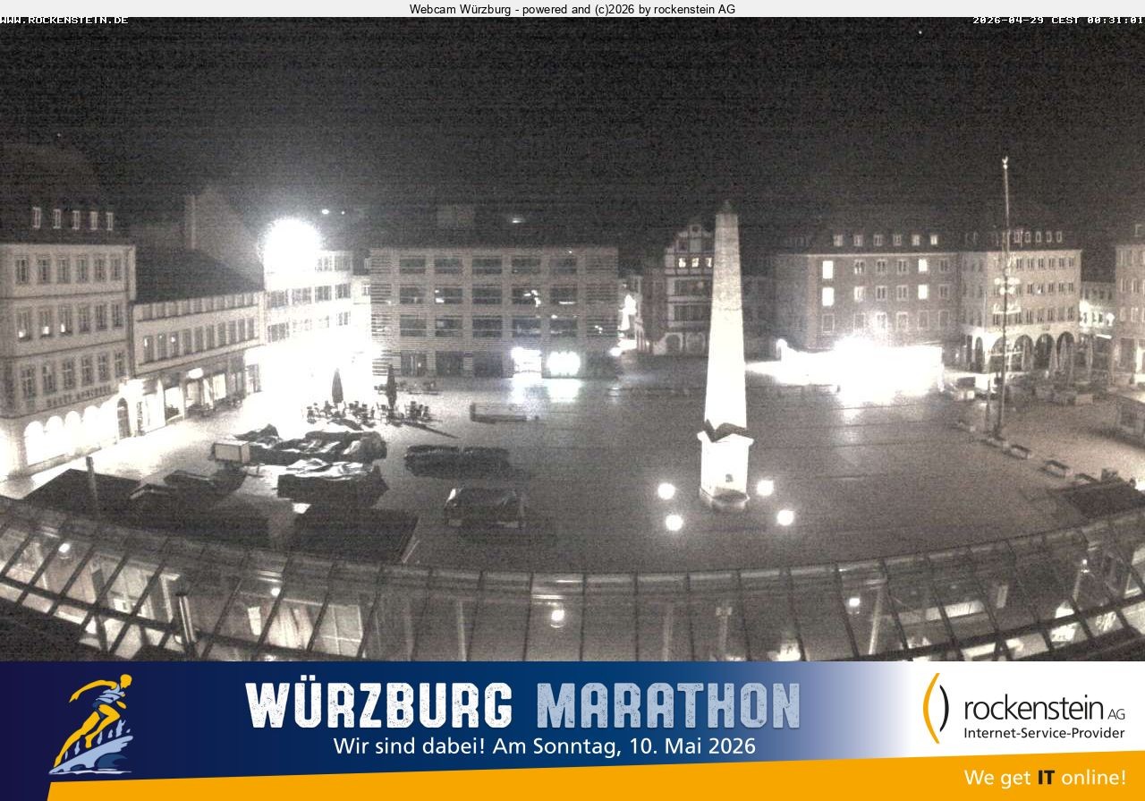 Archiv Foto Webcam Marktplatz Würzburg