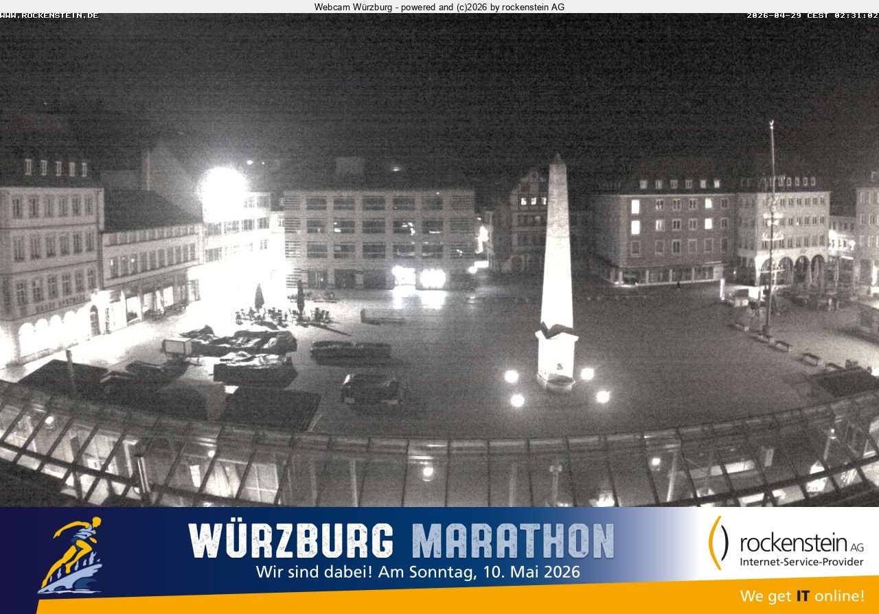 Archiv Foto Webcam Marktplatz Würzburg
