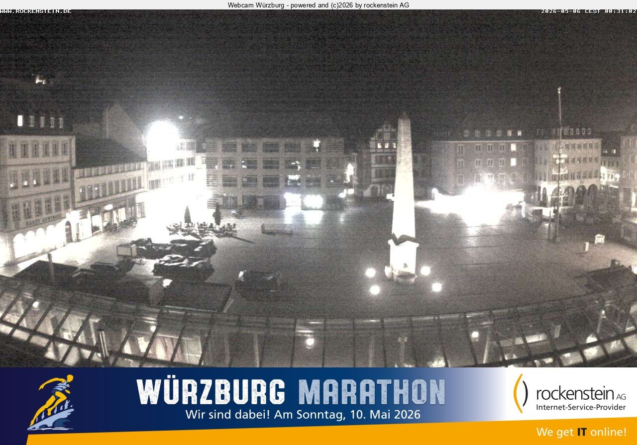 Archiv Foto Webcam Marktplatz Würzburg