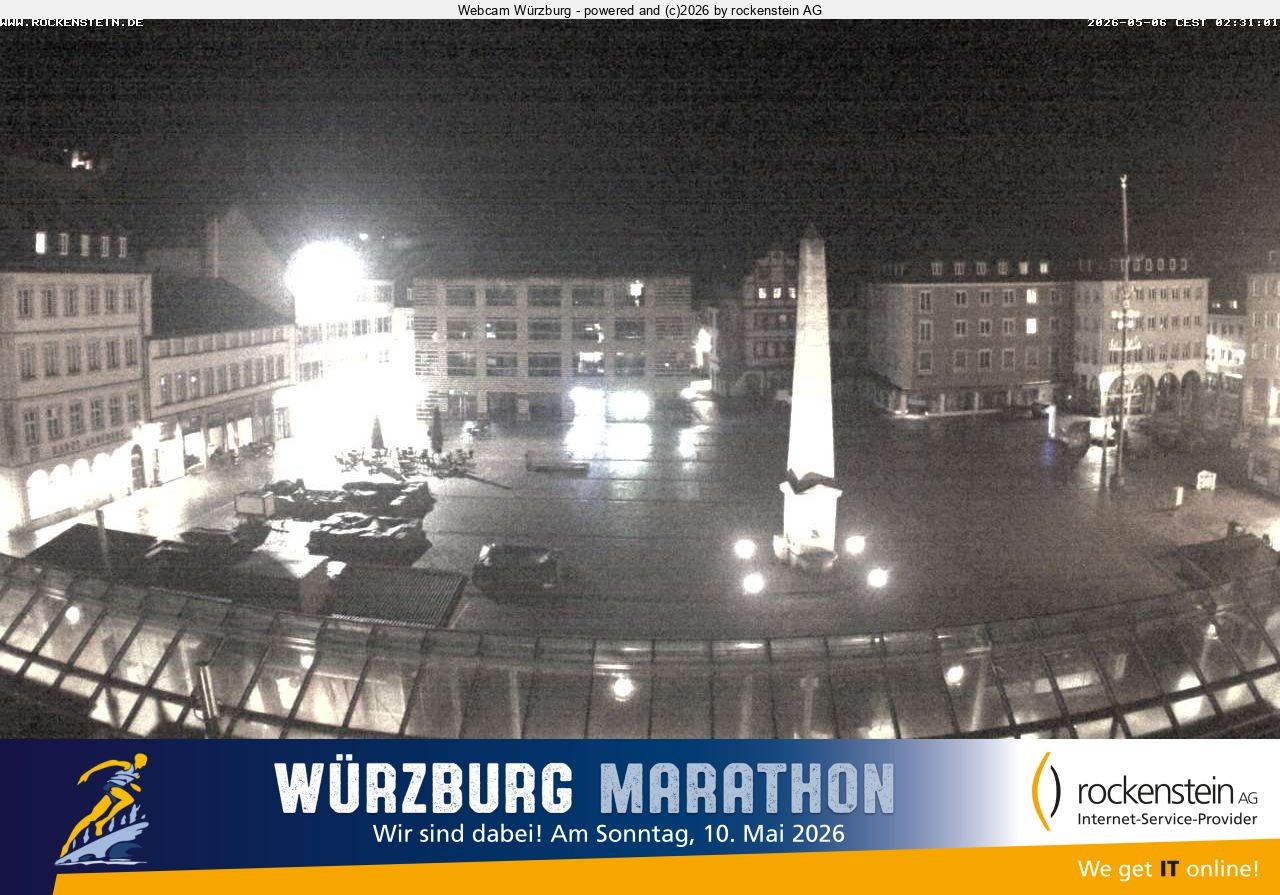 Archiv Foto Webcam Marktplatz Würzburg