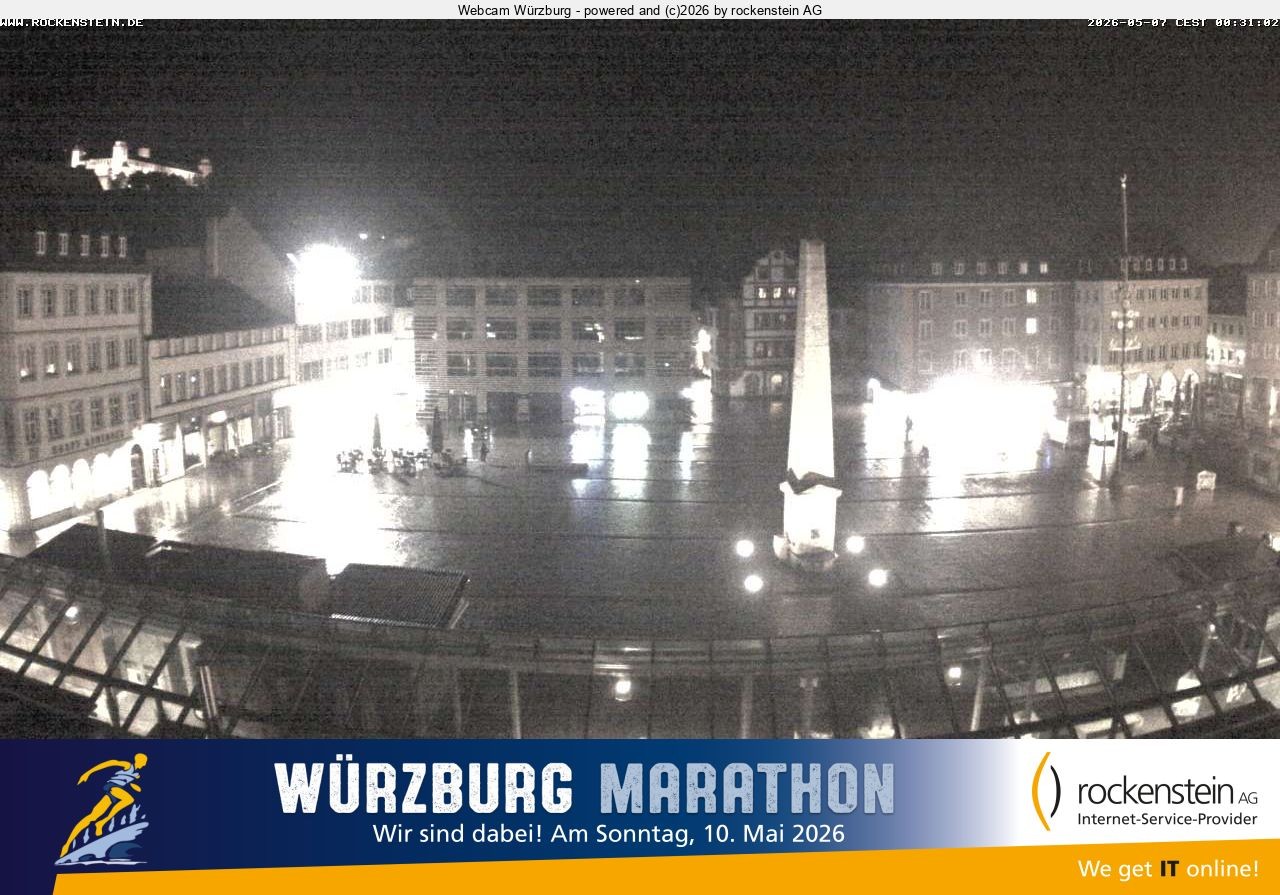 Archiv Foto Webcam Marktplatz Würzburg