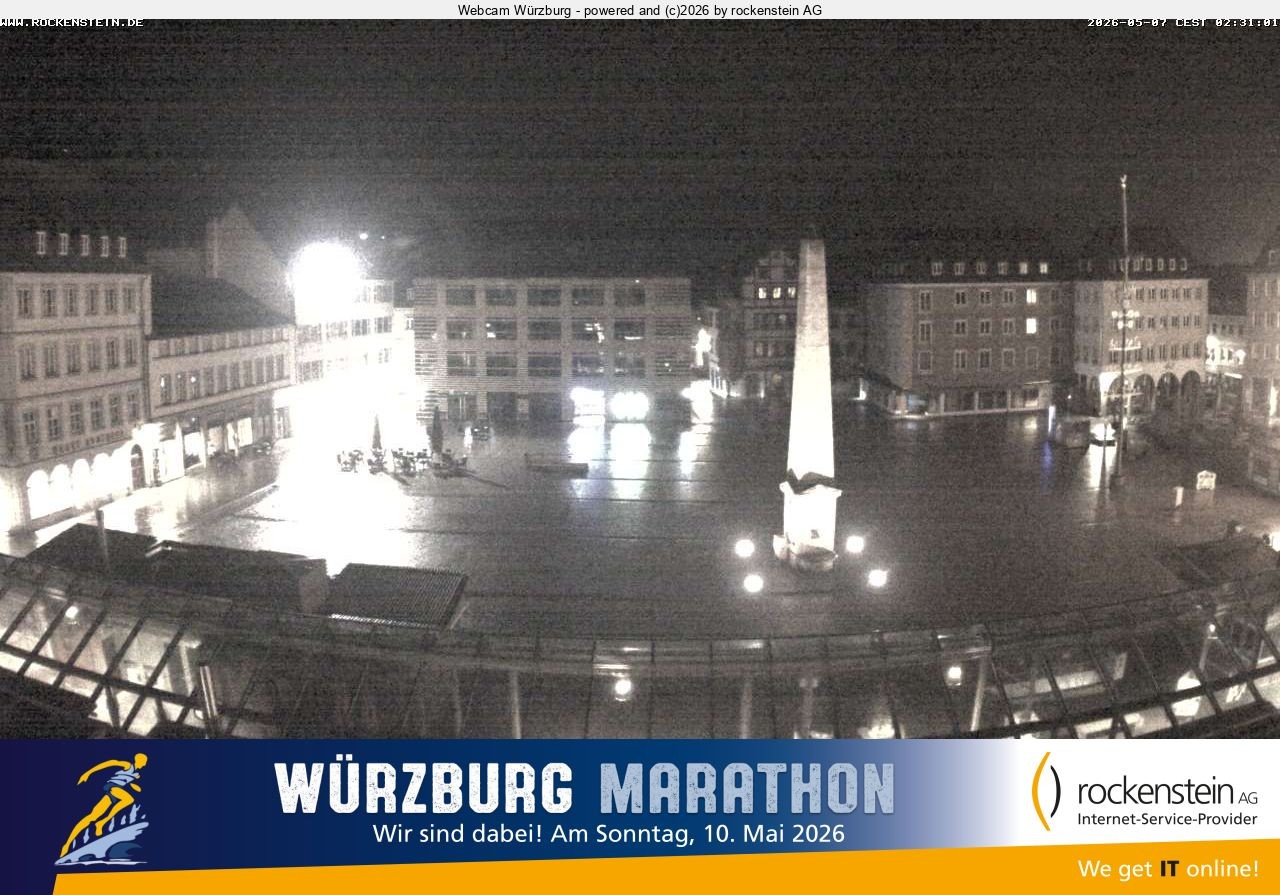 Archiv Foto Webcam Marktplatz Würzburg