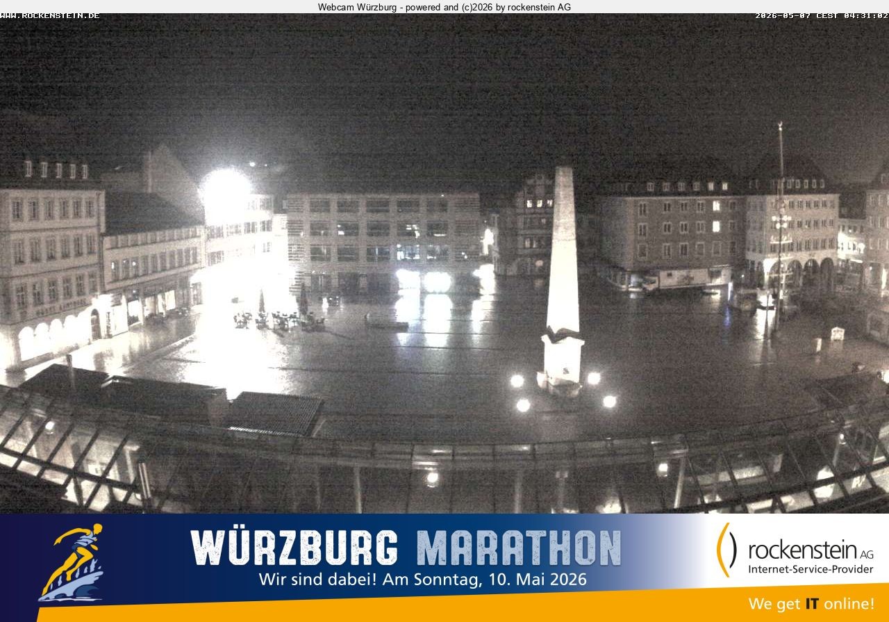 Archiv Foto Webcam Marktplatz Würzburg