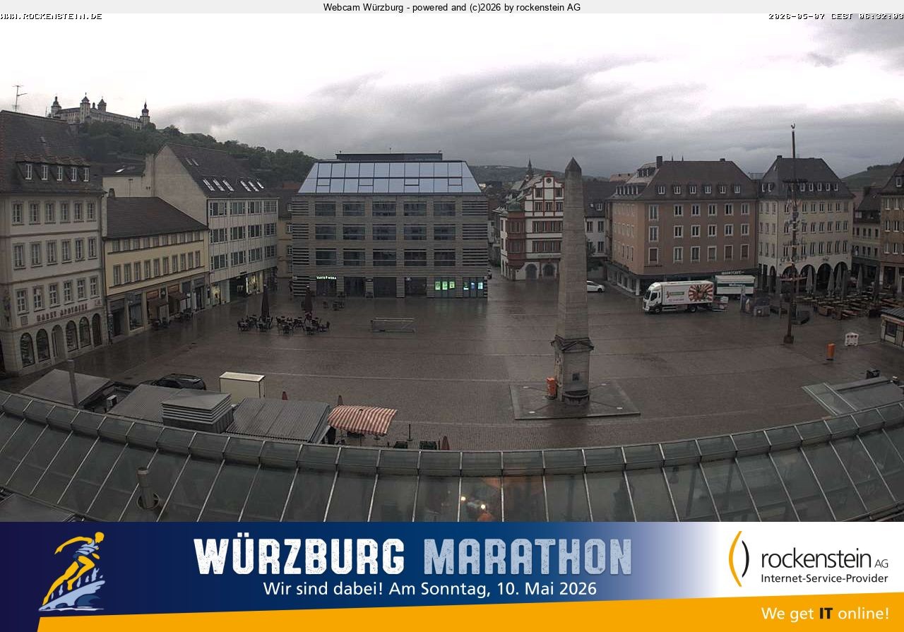 Archiv Foto Webcam Marktplatz Würzburg