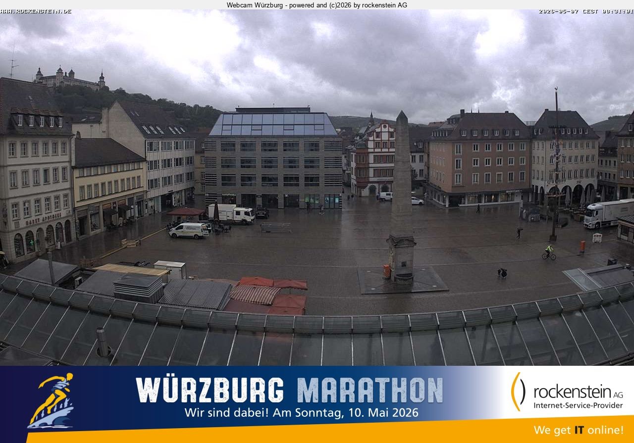 Archiv Foto Webcam Marktplatz Würzburg