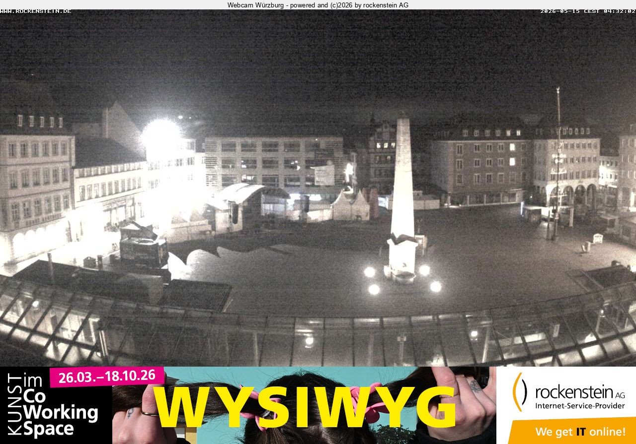 Archived image Webcam Wuerzburg marketplace