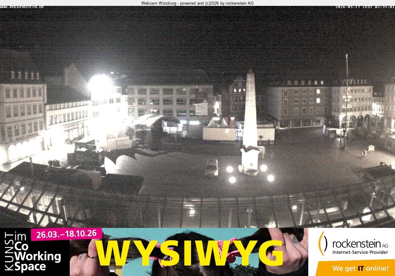 Archiv Foto Webcam Marktplatz Würzburg