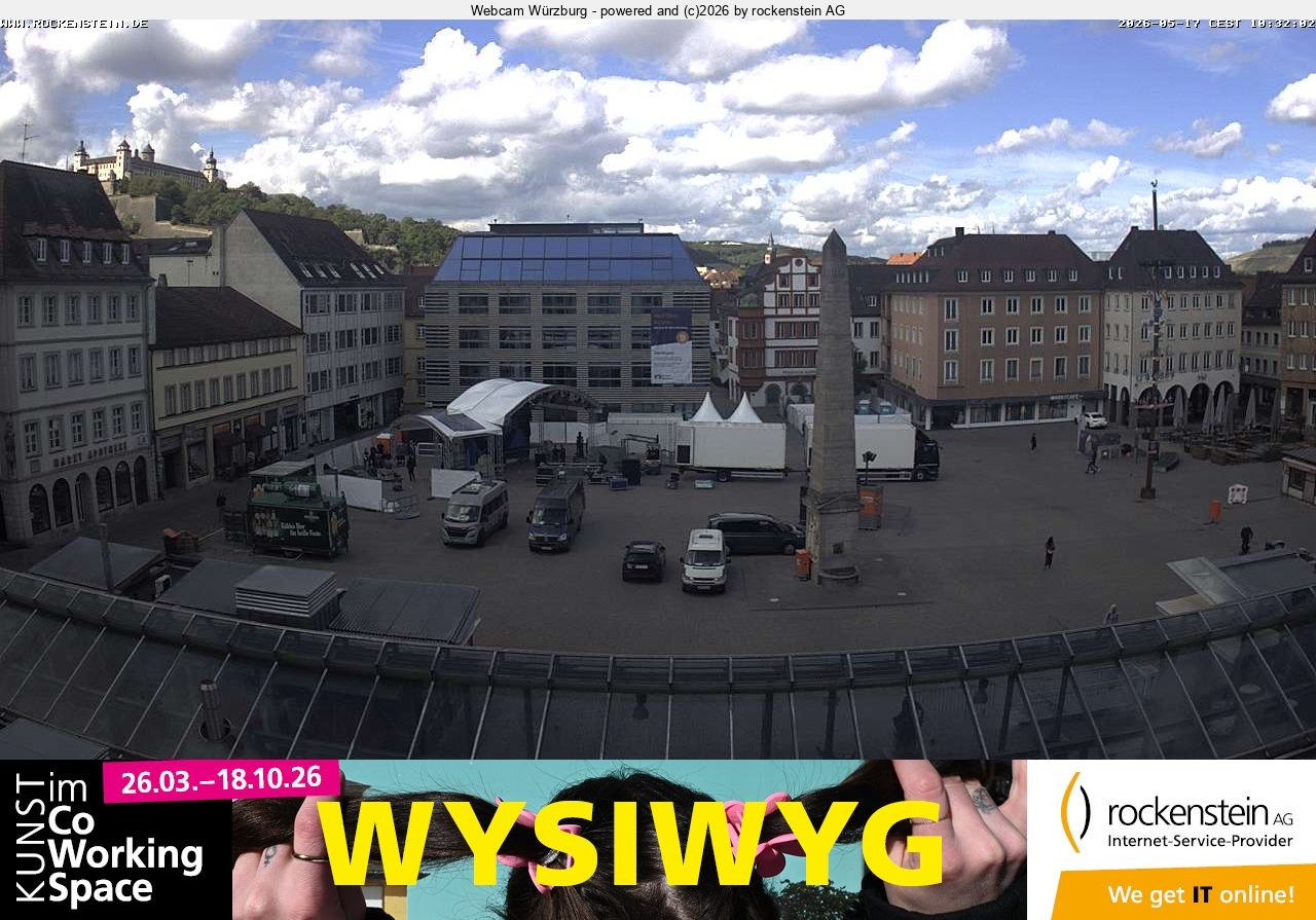 Archiv Foto Webcam Marktplatz Würzburg