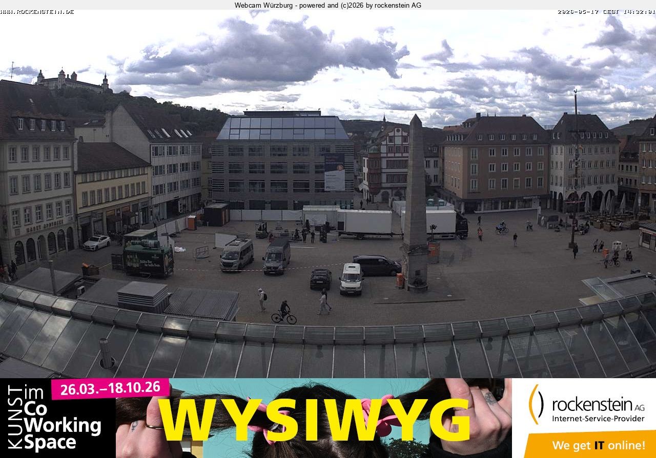 Archiv Foto Webcam Marktplatz Würzburg