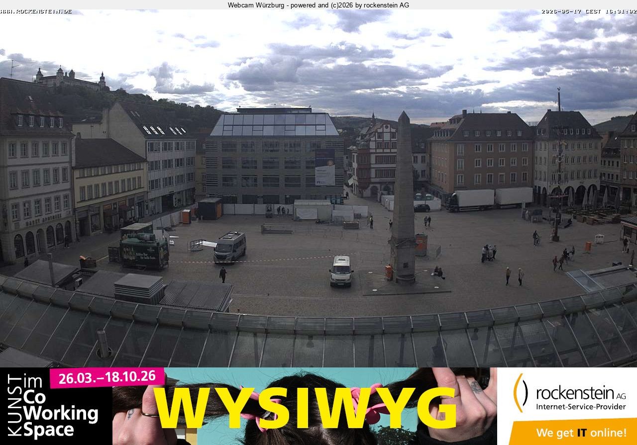 Archiv Foto Webcam Marktplatz Würzburg
