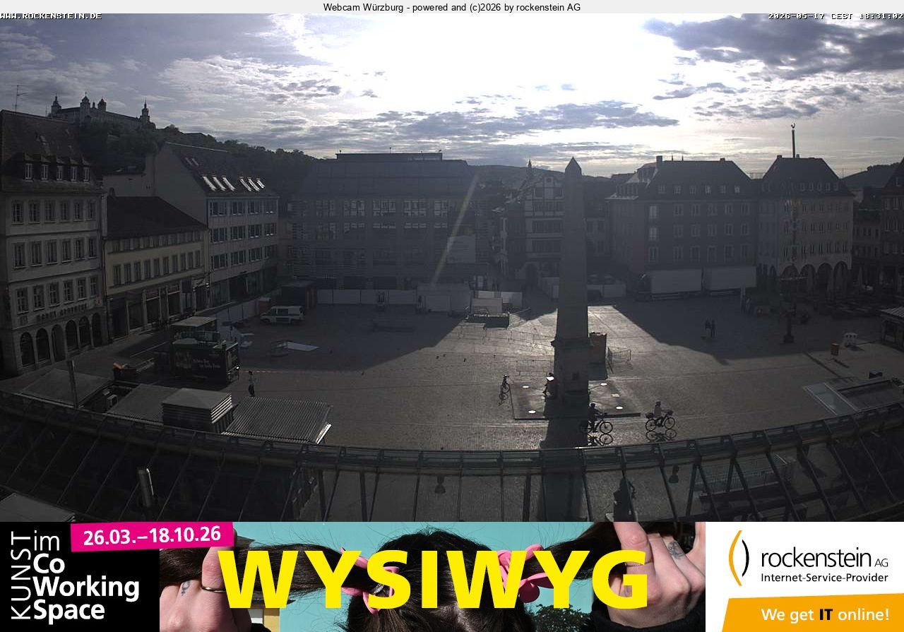 Archiv Foto Webcam Marktplatz Würzburg