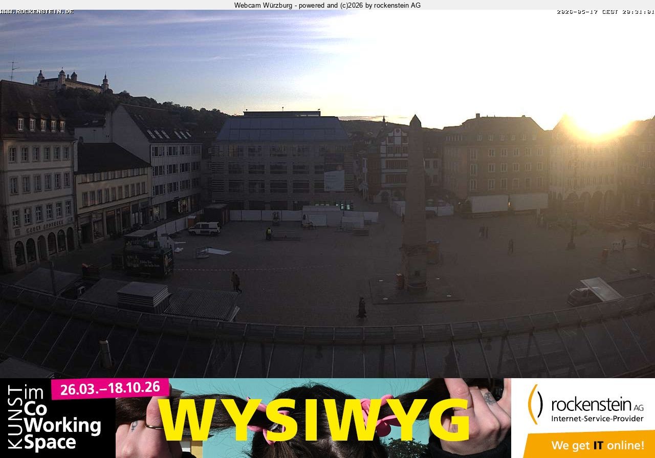 Archiv Foto Webcam Marktplatz Würzburg
