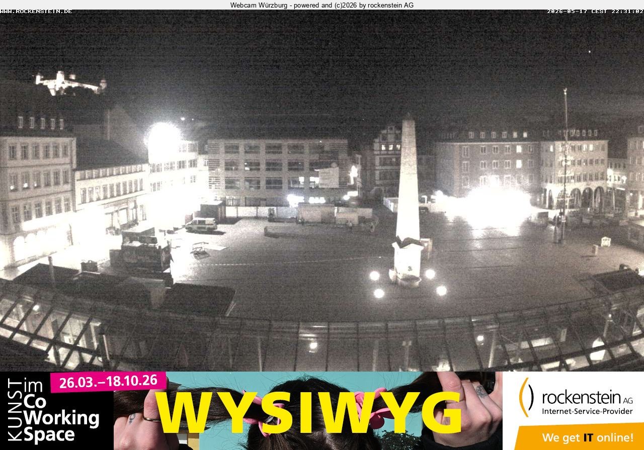 Archiv Foto Webcam Marktplatz Würzburg