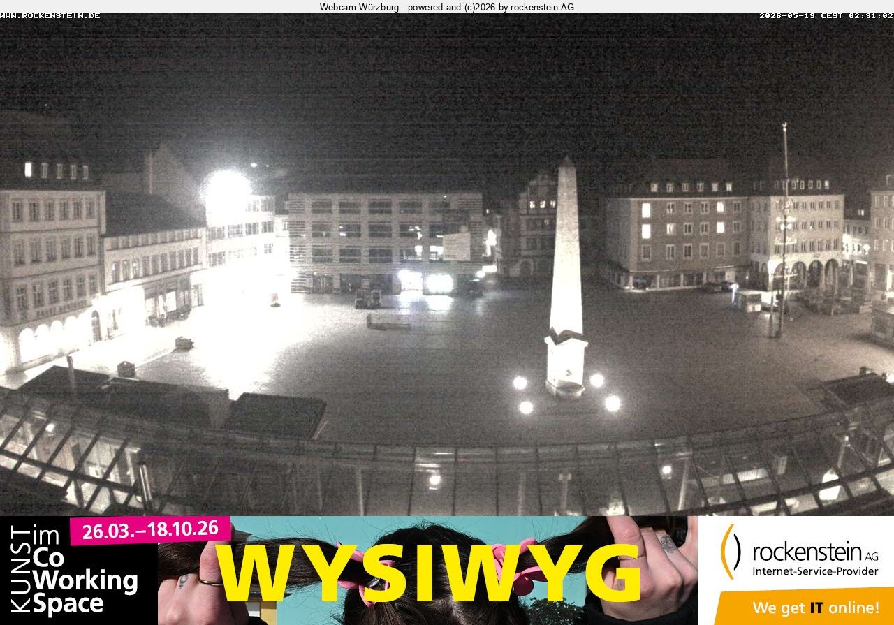 Archiv Foto Webcam Marktplatz Würzburg