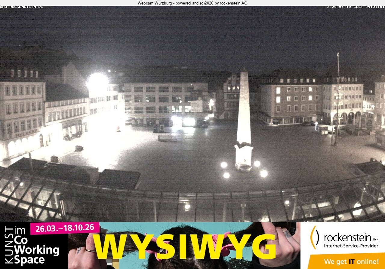 Archiv Foto Webcam Marktplatz Würzburg