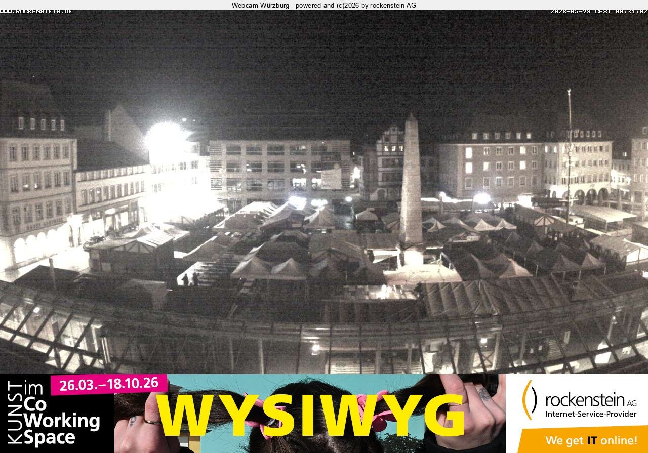 Archiv Foto Webcam Marktplatz Würzburg
