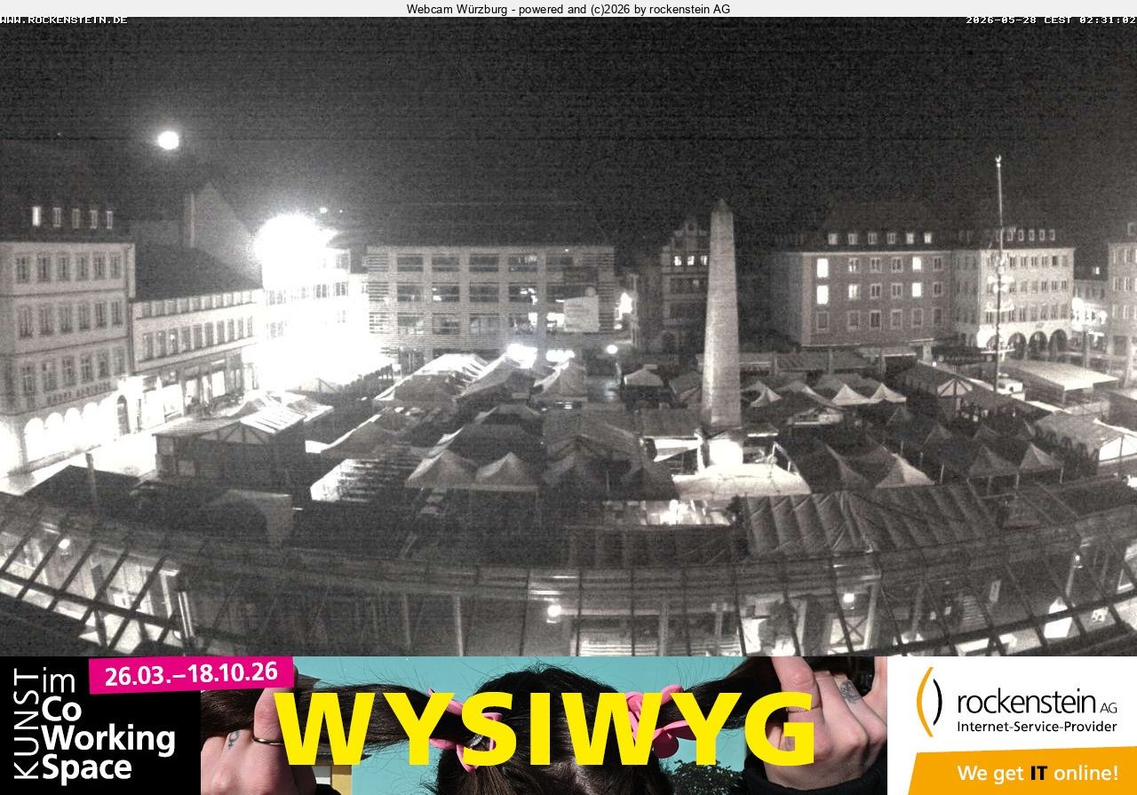 Archiv Foto Webcam Marktplatz Würzburg