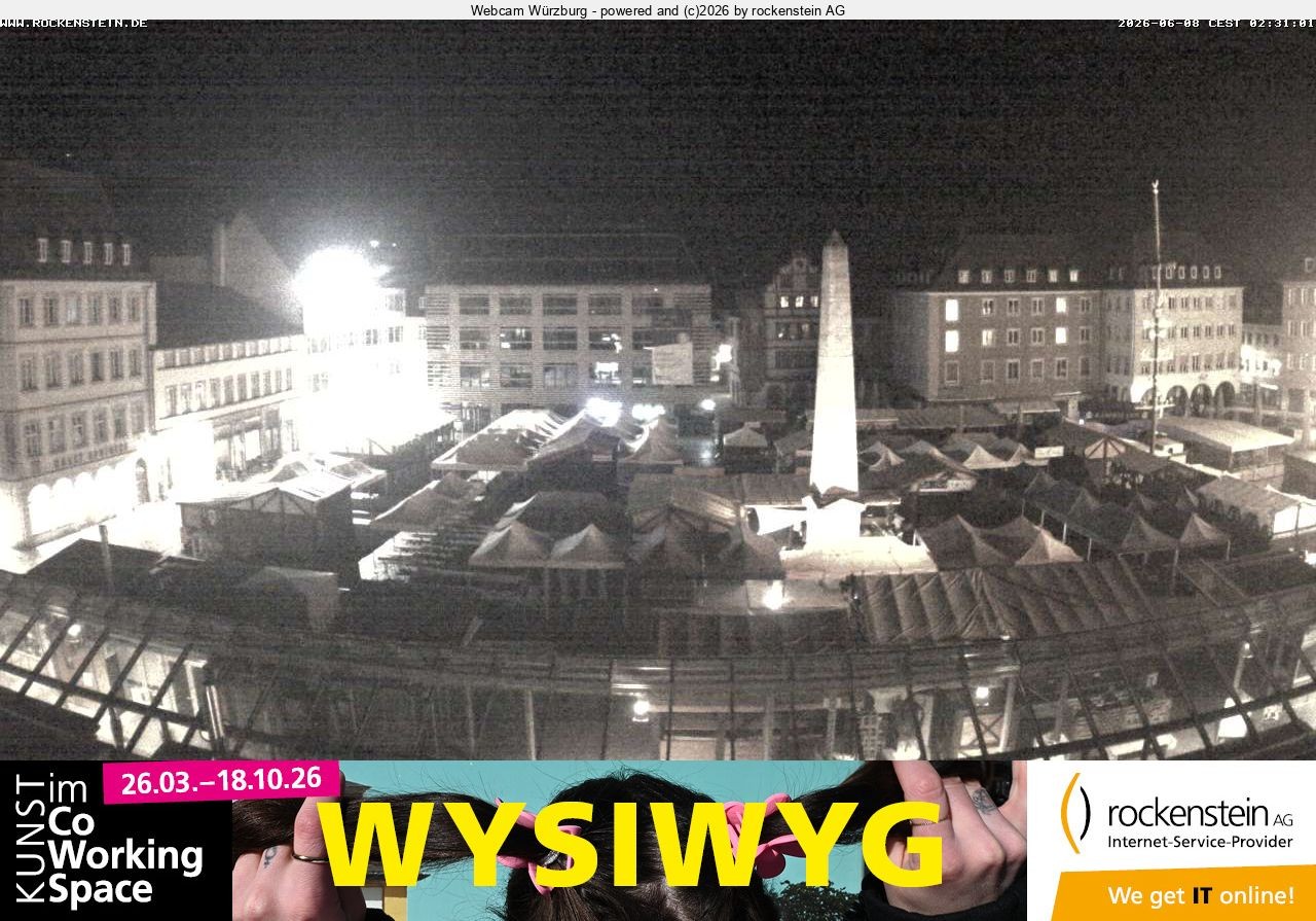 Archiv Foto Webcam Marktplatz Würzburg