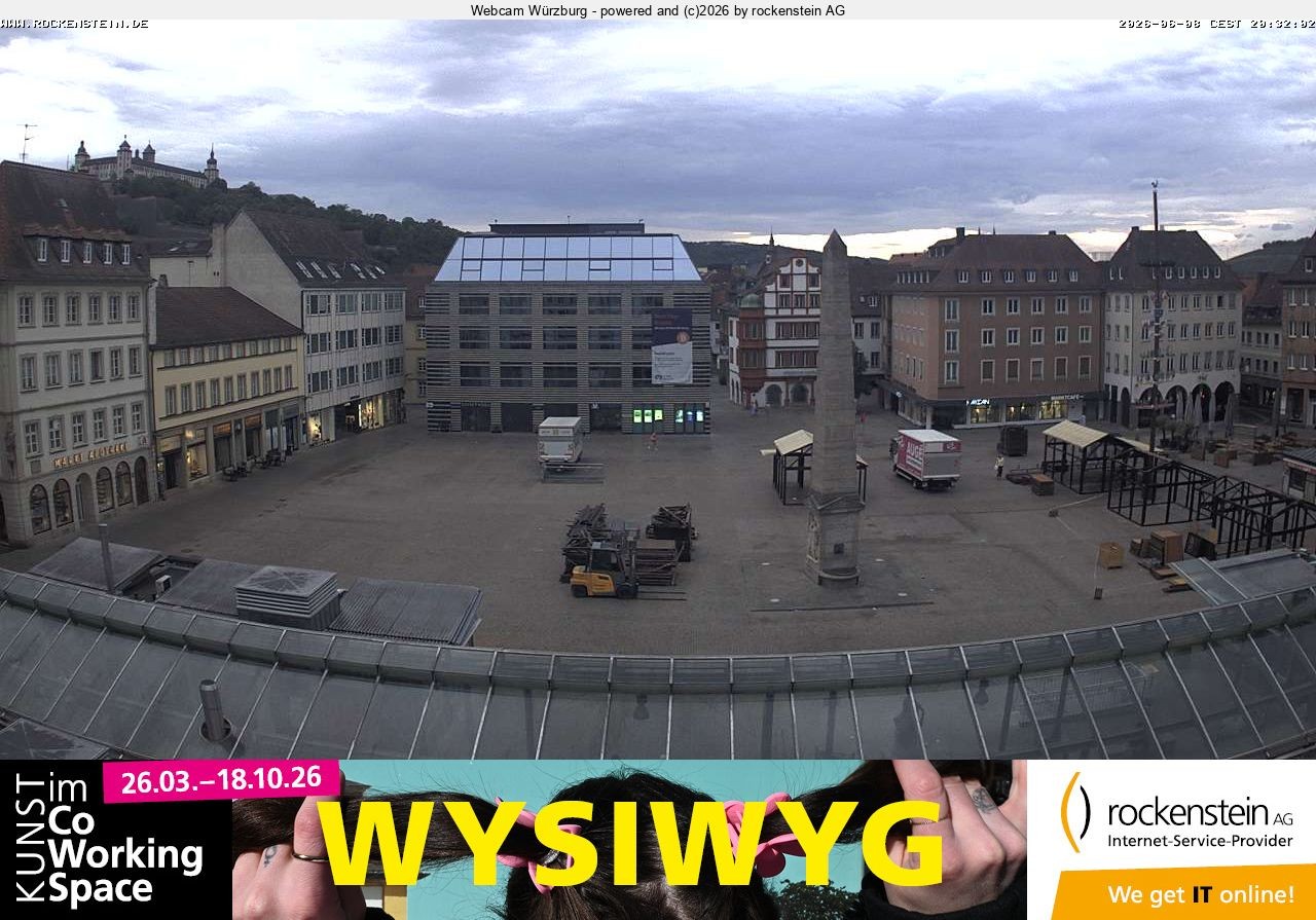 Archiv Foto Webcam Marktplatz Würzburg