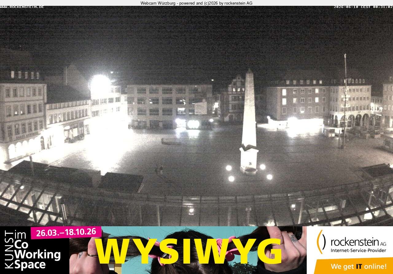 Archiv Foto Webcam Marktplatz Würzburg