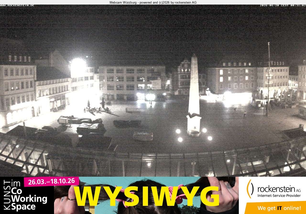 Archiv Foto Webcam Marktplatz Würzburg