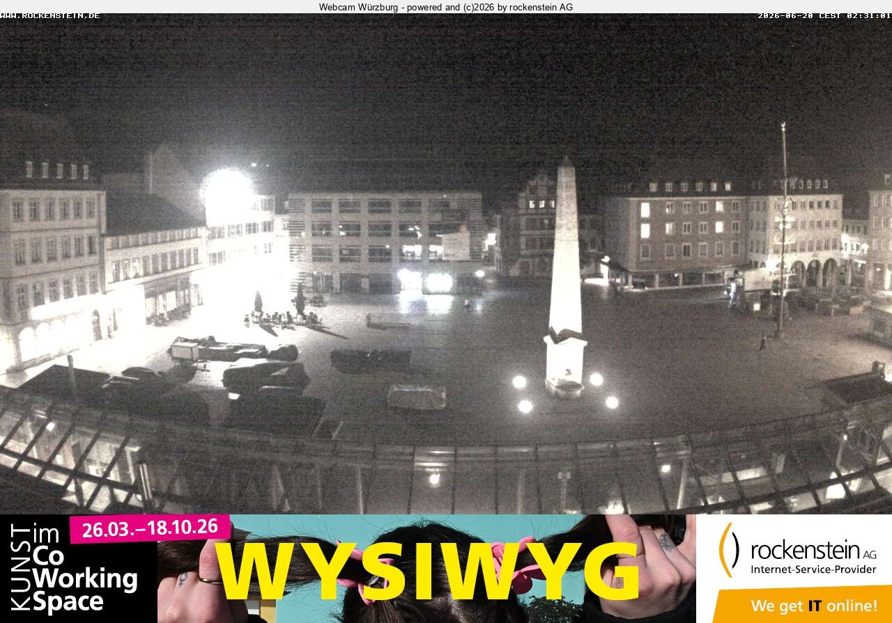 Archiv Foto Webcam Marktplatz Würzburg