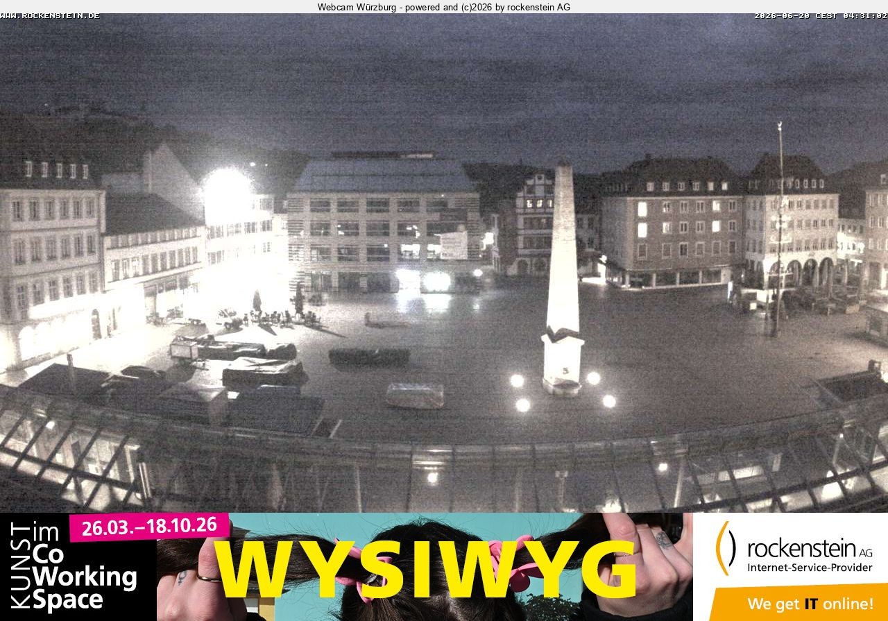 Archiv Foto Webcam Marktplatz Würzburg