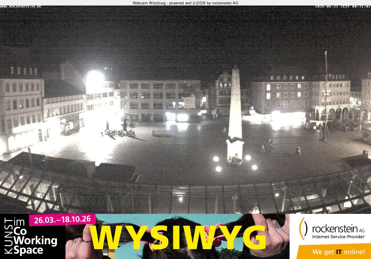 Archiv Foto Webcam Marktplatz Würzburg