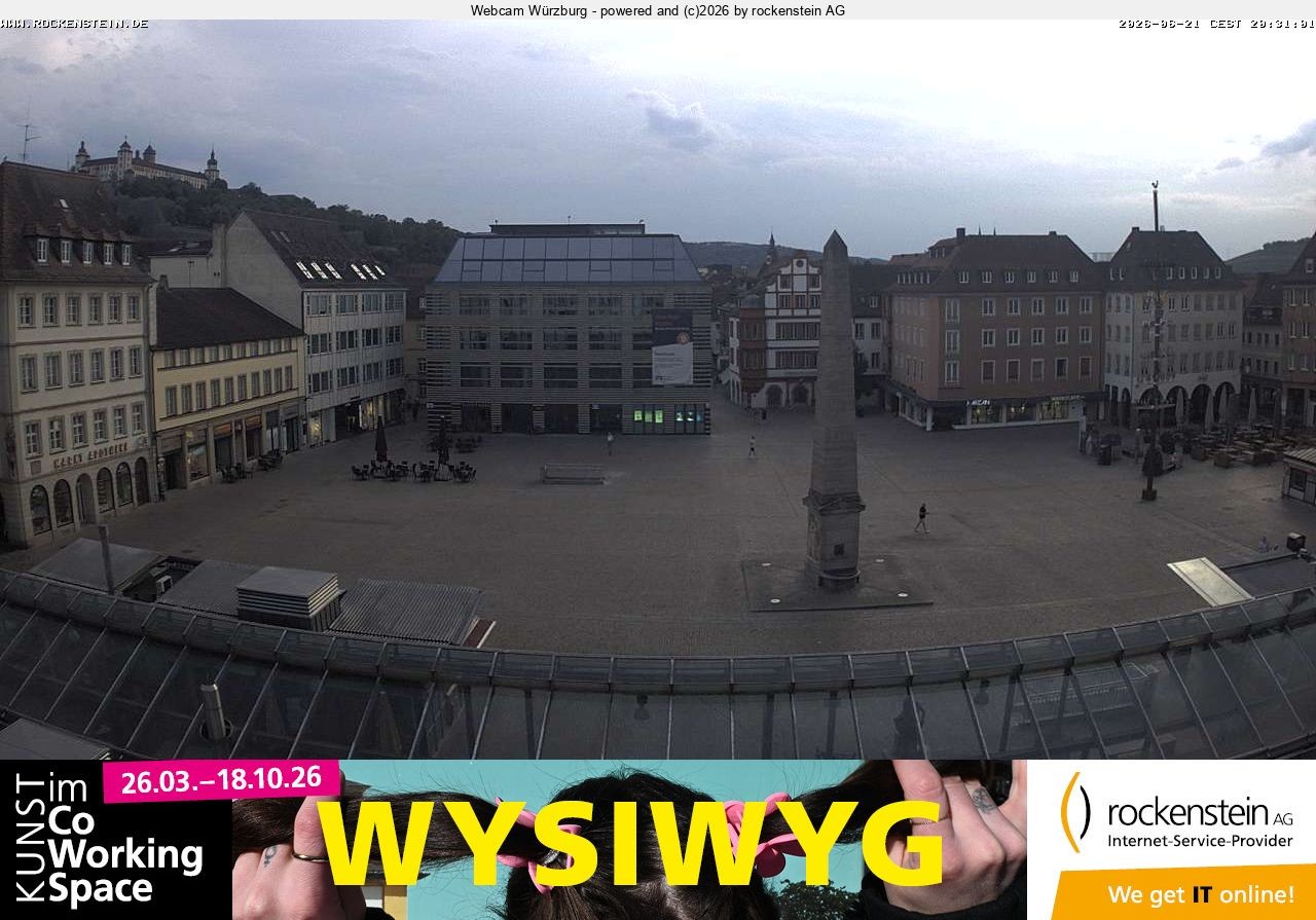 Archiv Foto Webcam Marktplatz Würzburg