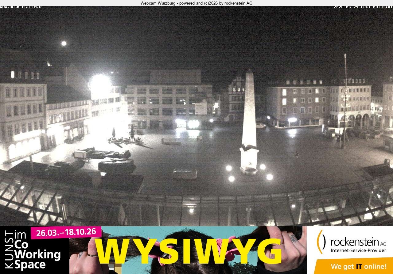 Archiv Foto Webcam Marktplatz Würzburg