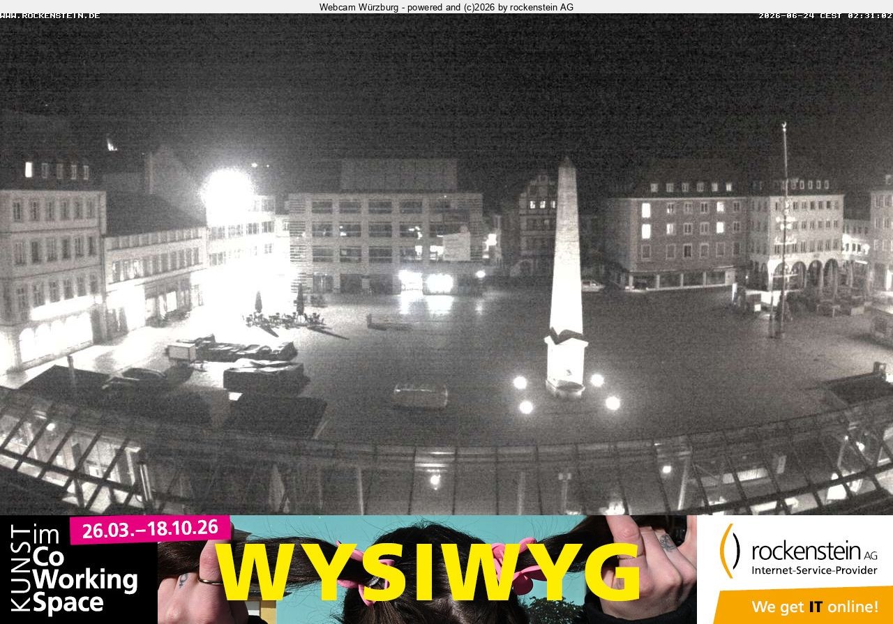 Archiv Foto Webcam Marktplatz Würzburg
