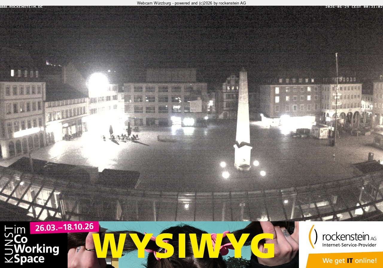 Archiv Foto Webcam Marktplatz Würzburg