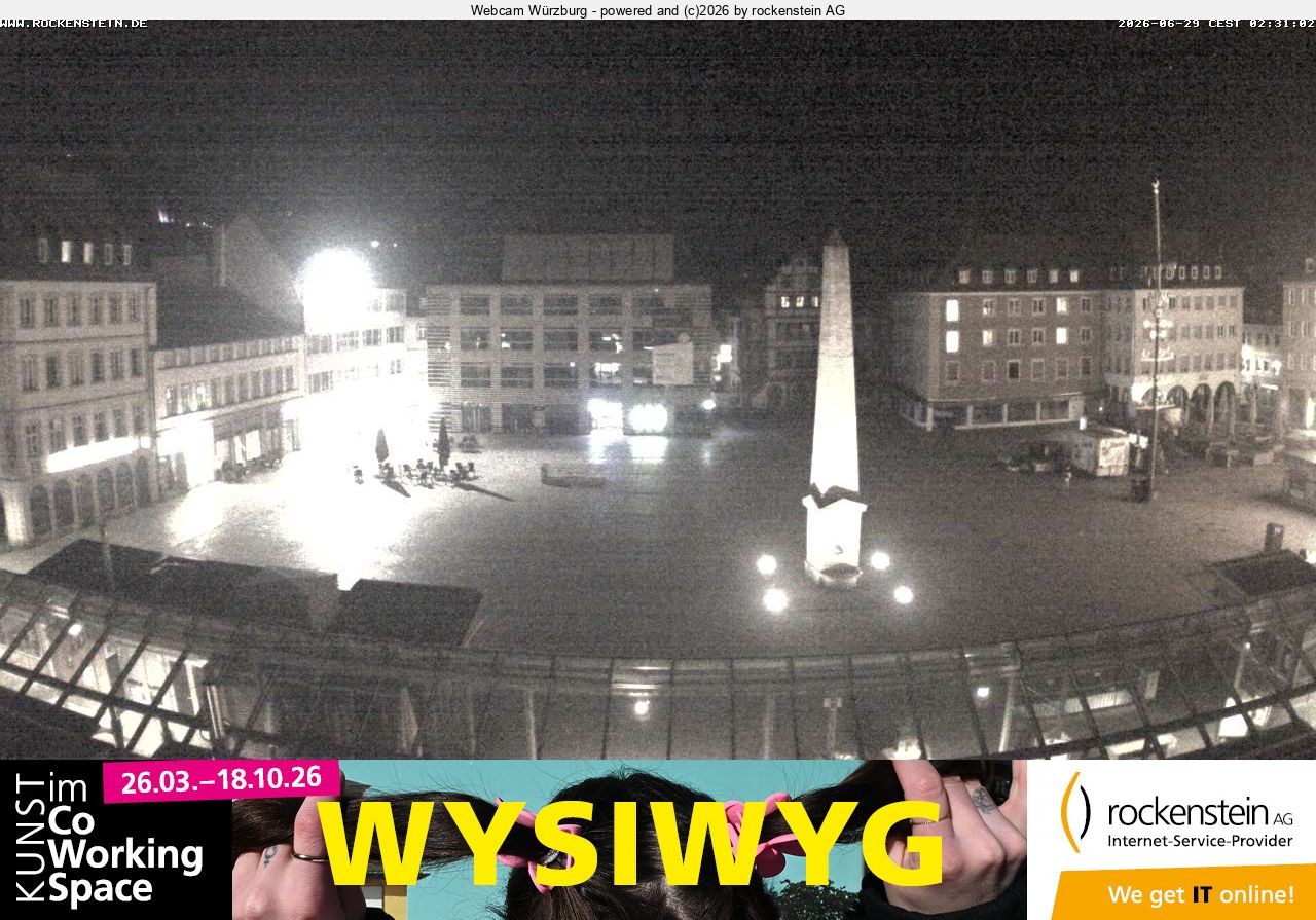 Archiv Foto Webcam Marktplatz Würzburg