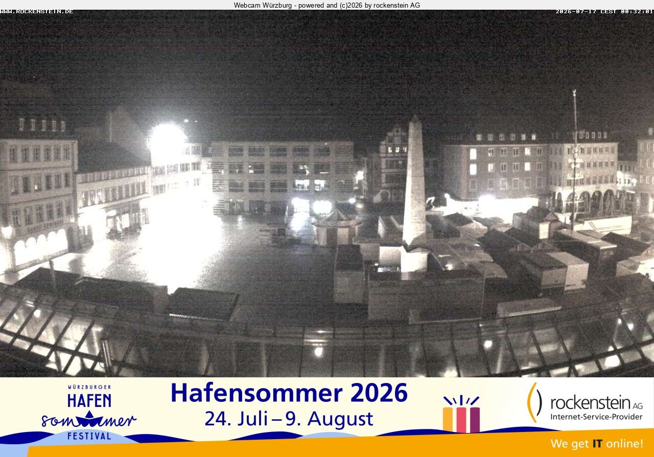 Archiv Foto Webcam Marktplatz Würzburg
