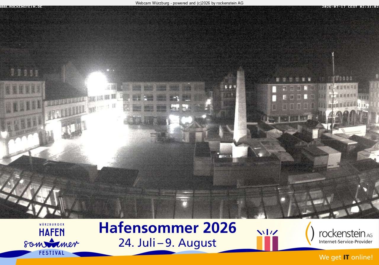 Archiv Foto Webcam Marktplatz Würzburg