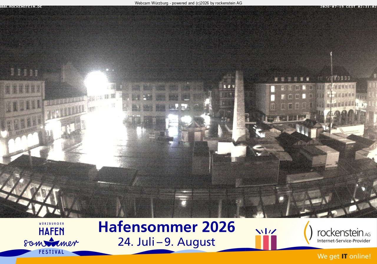 Archiv Foto Webcam Marktplatz Würzburg