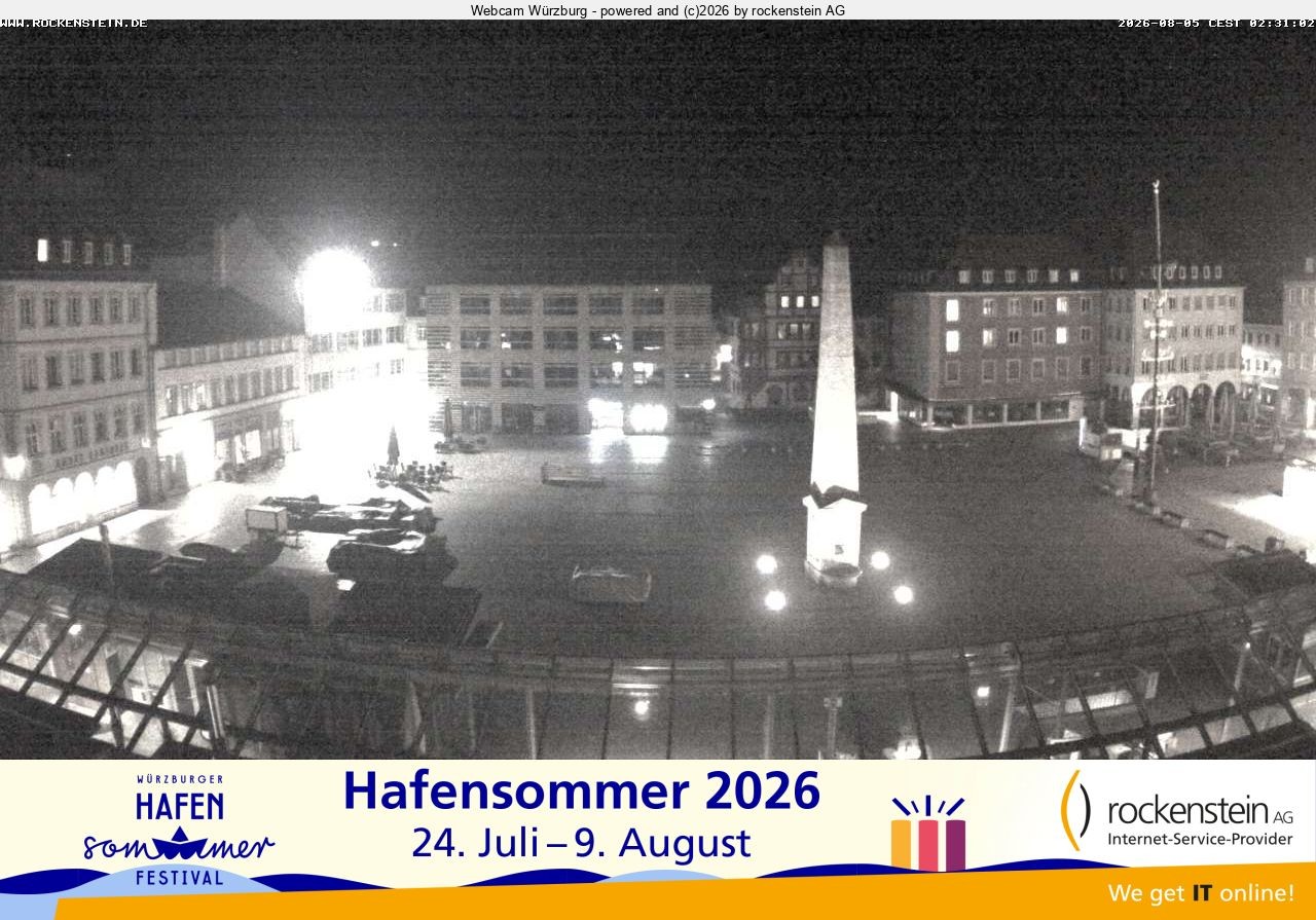 Archiv Foto Webcam Marktplatz Würzburg
