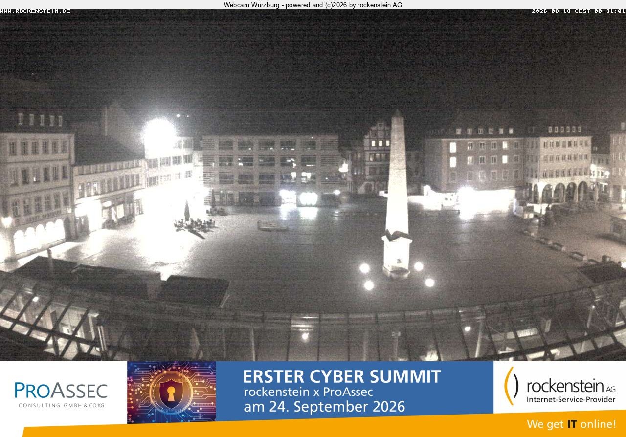 Archiv Foto Webcam Marktplatz Würzburg