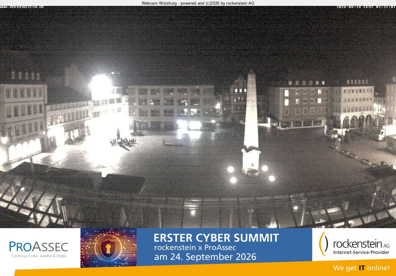 Archiv Foto Webcam Marktplatz Würzburg