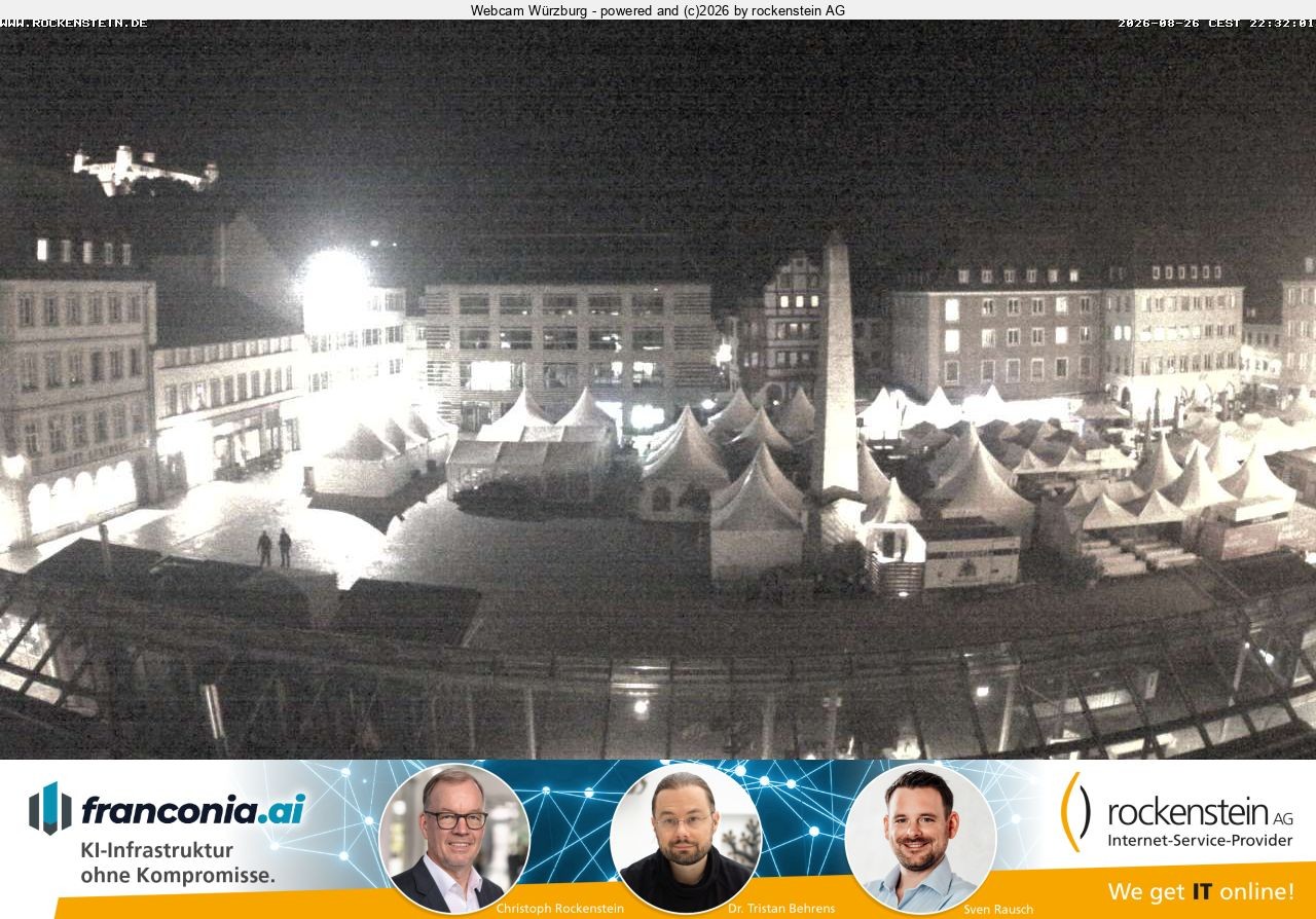 Archiv Foto Webcam Marktplatz Würzburg