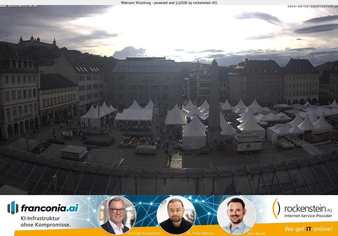 Archiv Foto Webcam Marktplatz Würzburg