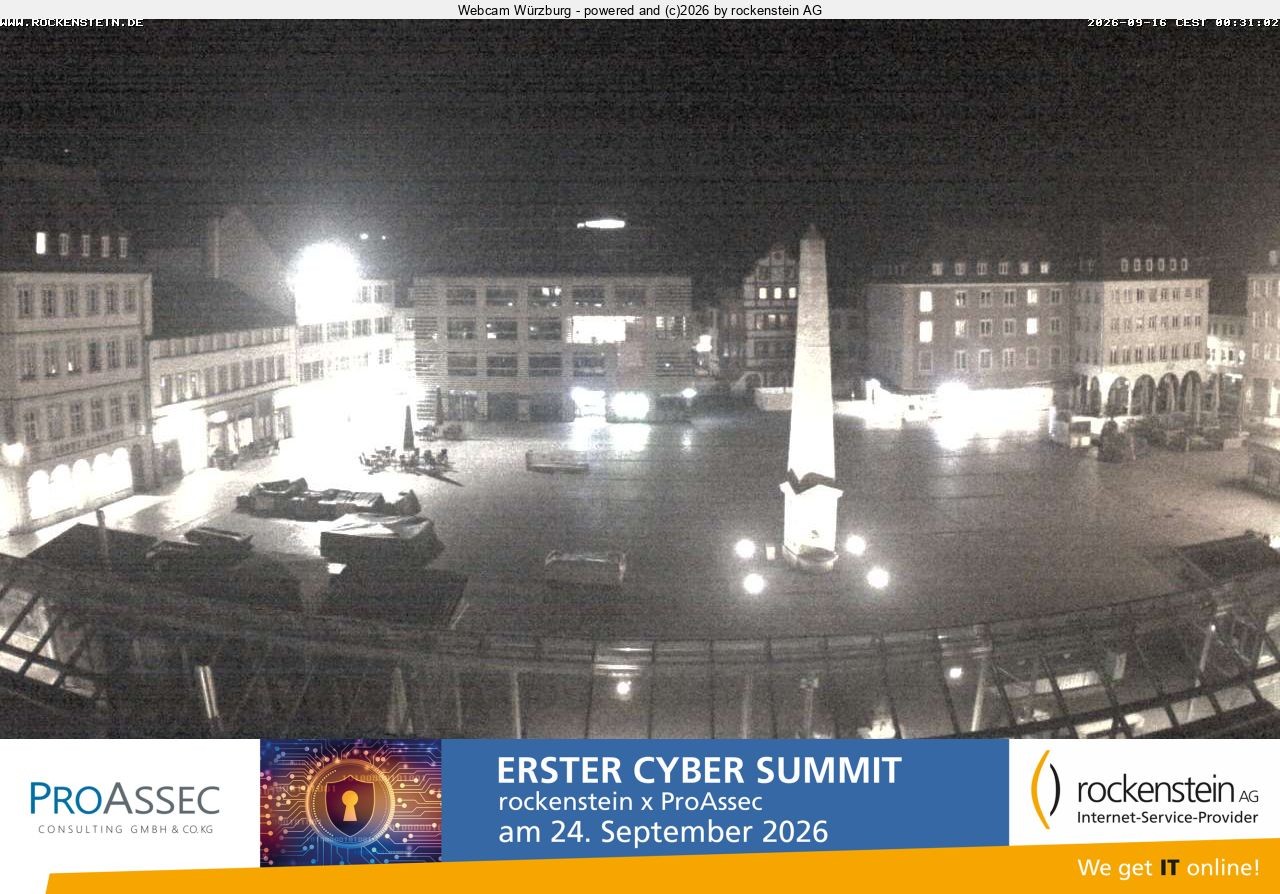 Archiv Foto Webcam Marktplatz Würzburg